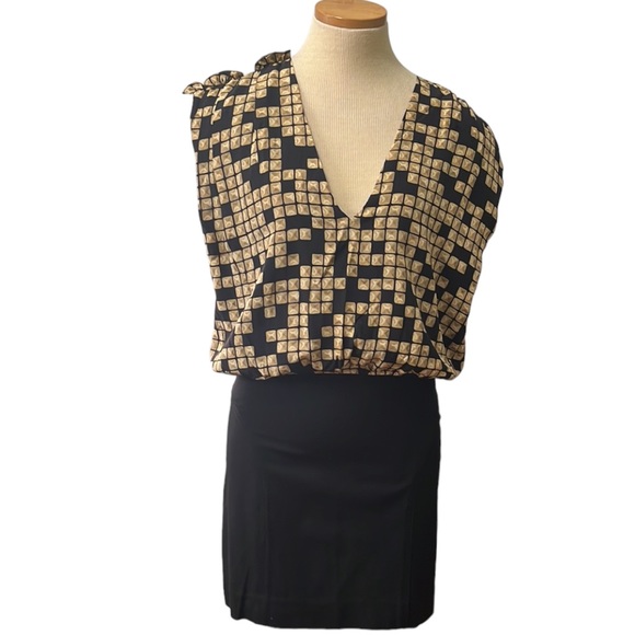 Alexander Wang Silk Patterned Mini Dress, size 6 - Picture 1 of 16